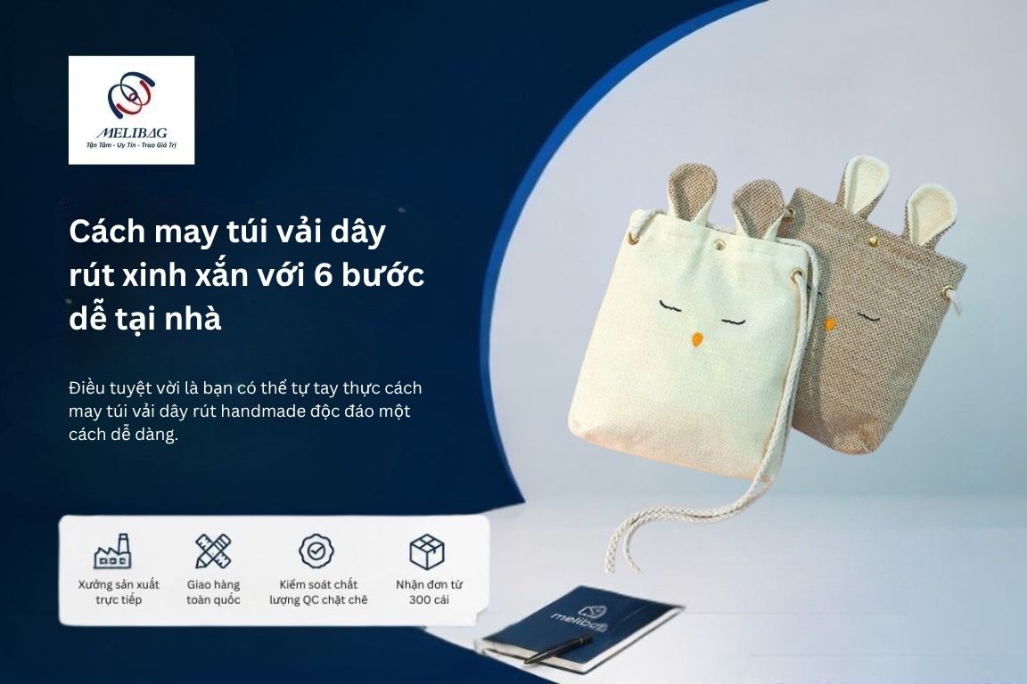 Cách may túi vải có dây kéo