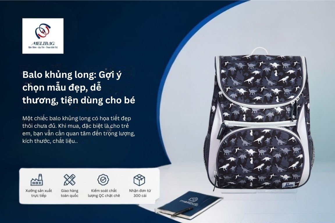 các mẫu balo khủng long