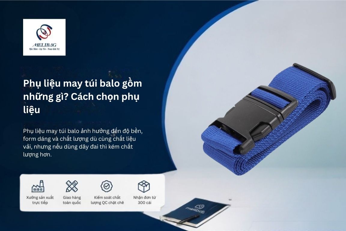 phụ liệu may túi balo gồm những gì