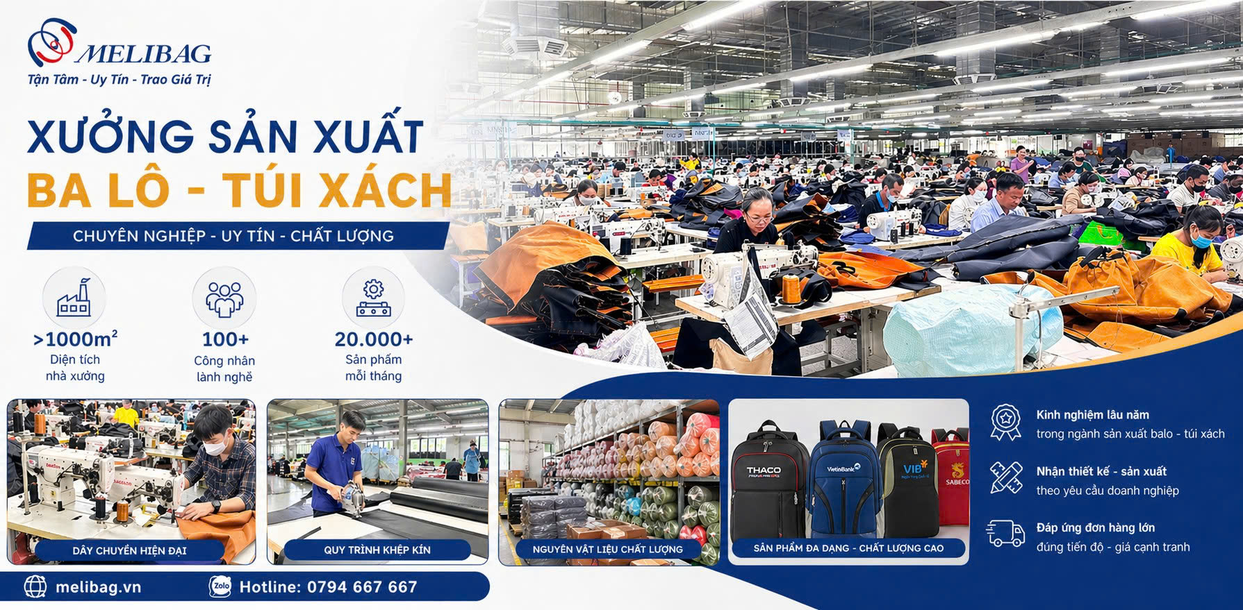 xưởng may balo túi xách