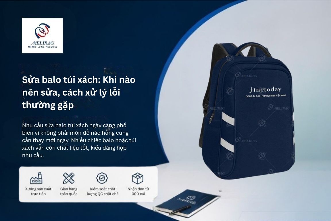 cách sửa balo túi xách
